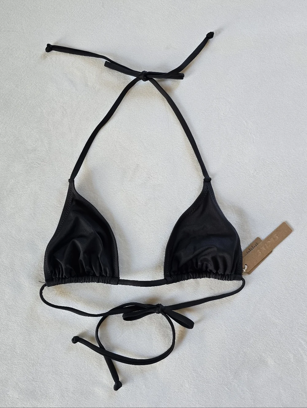 SKIMS▪️Recycled Swim Triangle Bikini Top in Onyx